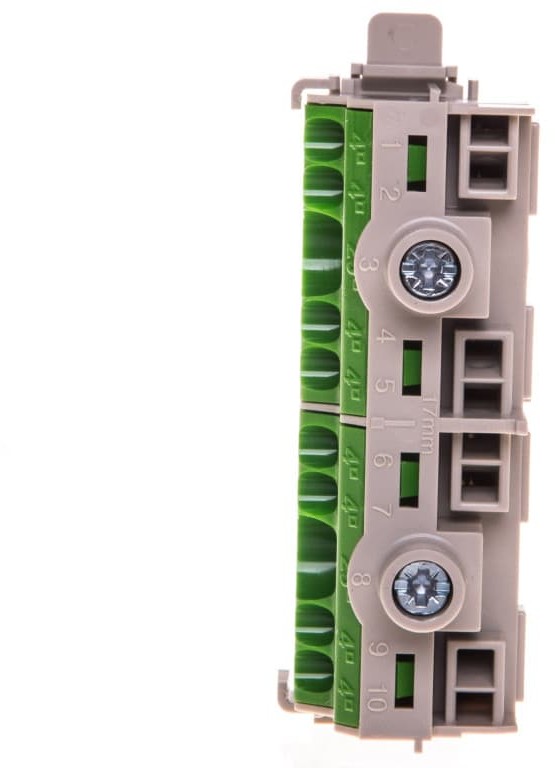 HENSEL Listwa zaciskowa PE na szynę 80 A 2x25mm2 + 8x4mm2 Cu zielono-szara FC PE 10 26001205 26001205