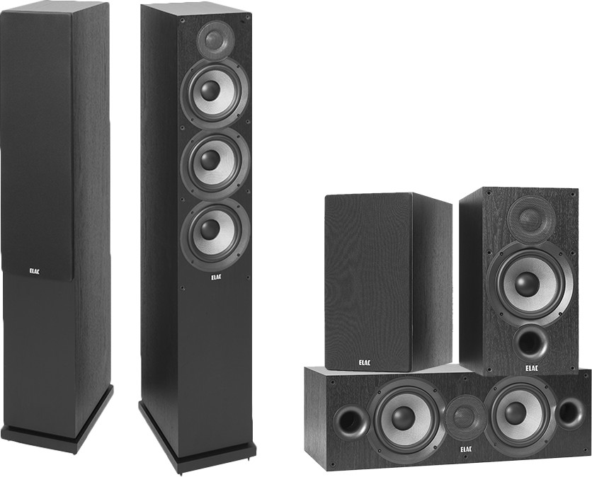 Elac Debut 2.0 F6.2 czarny + Debut 2.0 B6.2 czarny + Debut 2.0 C6.2 czarny