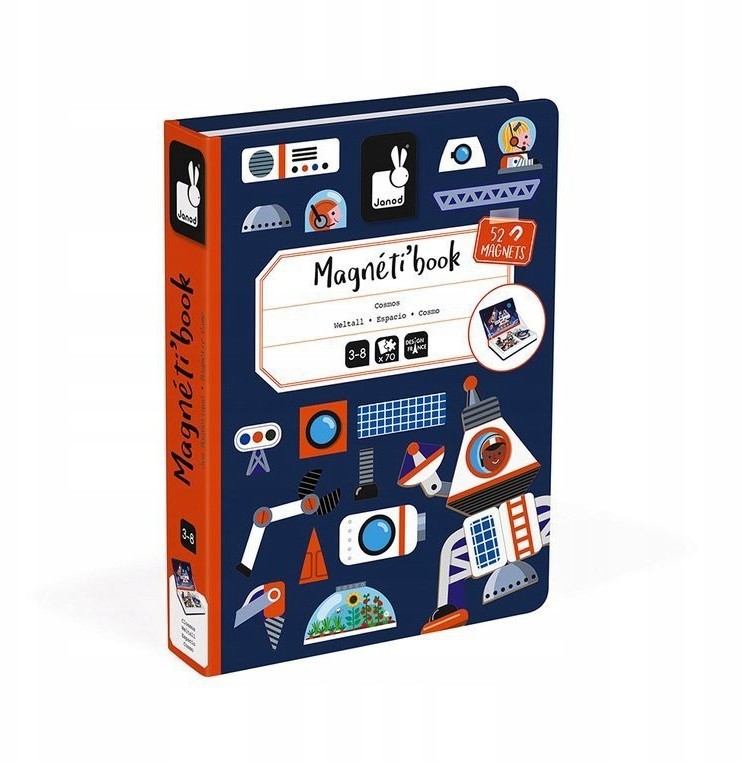Janod Magnetyczna układanka Kosmos Magnetibook