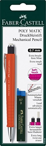 Faber-Castell 133398 ołówek automatyczny Poly Matic w kartę blistrową sortowane, 0.7 MM 133398