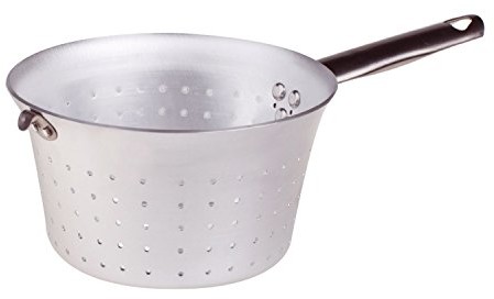 Pentole Agnelli pentole agnelli aluminium sitko z uchwytem i haczykiem, ze stali nierdzewnej, w kolorze srebrnym, srebro, 20 cm ALMA17520