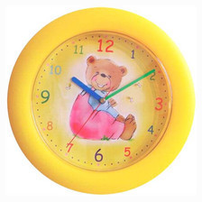 Atrix Zegar ścienny kolorowy siedzący miś ZD#1O