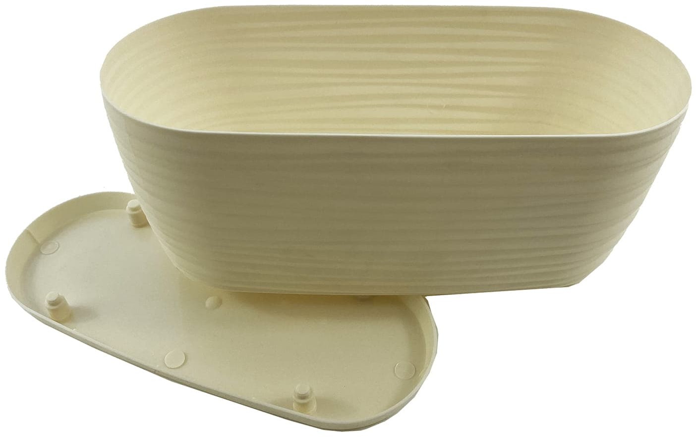 Galicja Doniczka Sahara Petit 27cm z podstawką kremowy) sah_peti_27_krem