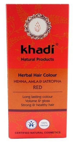 Khadi Ziołowa farba do włosów bursztynowa czerwień - 100g 05138