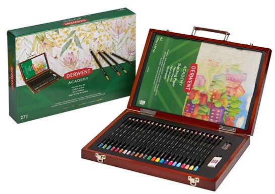 Derwent Derwent Trend Colour - drewniane pudełko na prezenty 27 szt. 2305950