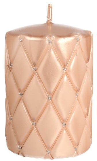 Artman Candles Candles Florencja Świeca ozdobna walec mały rose gold 1szt