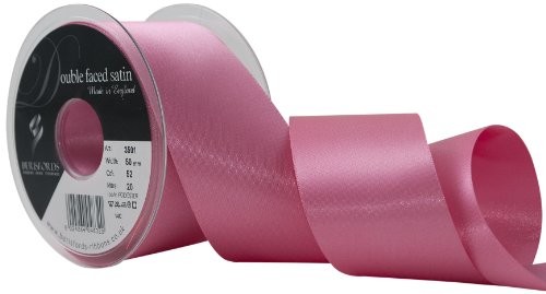 Berisfords berisfords podwójne Wi poliester satyna, bransoletka, 50 MM, Hot Pink 3501-HP-50