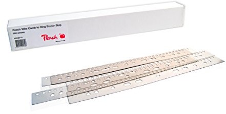 Peach PB500  01 otwory tłoczone paski do drutu począwszy od ofert dla prestiżowych klientów po raporty roczne DIN A4, 31 otworów, 100 sztuk, przezroczyste PB500-01