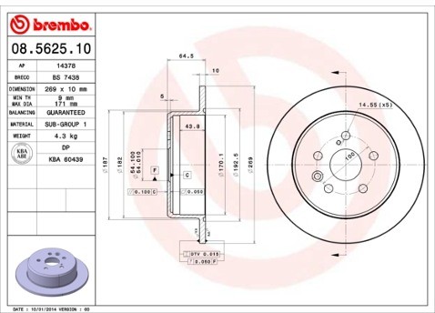 BREMBO 08.5625.10