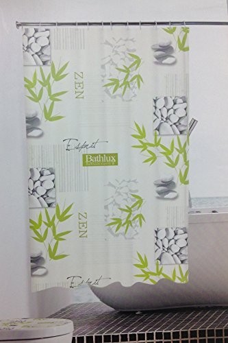 GMMH Zasłona prysznicowa, antypleśniowa, wodoszczelna, dołączone 12 kółek