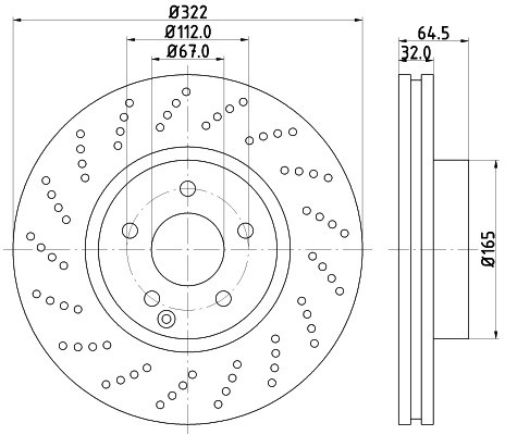 HELLA PAGID Tarcza hamulcowa PAGID 8DD355114-231