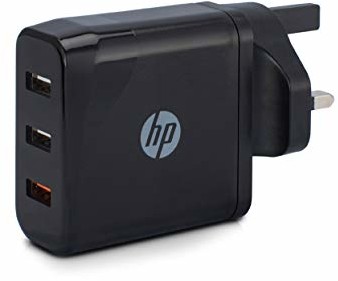 HP AC do USB-A, montaż ścienny, UK, czarny 38782
