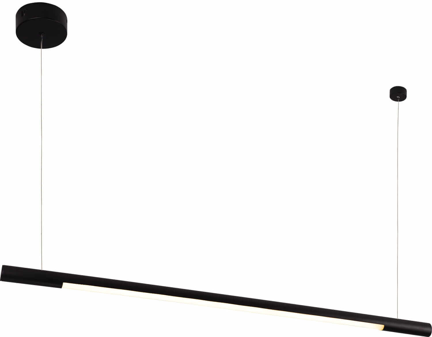 Maxlight LAMPA wisząca HORIZON P0354D metalowa OPRAWA zwis LED 16W 3000K listwa czarna P0354D