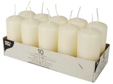 Papstar 17912 świeca z wosku 10 40 MM X 90 MM 17912