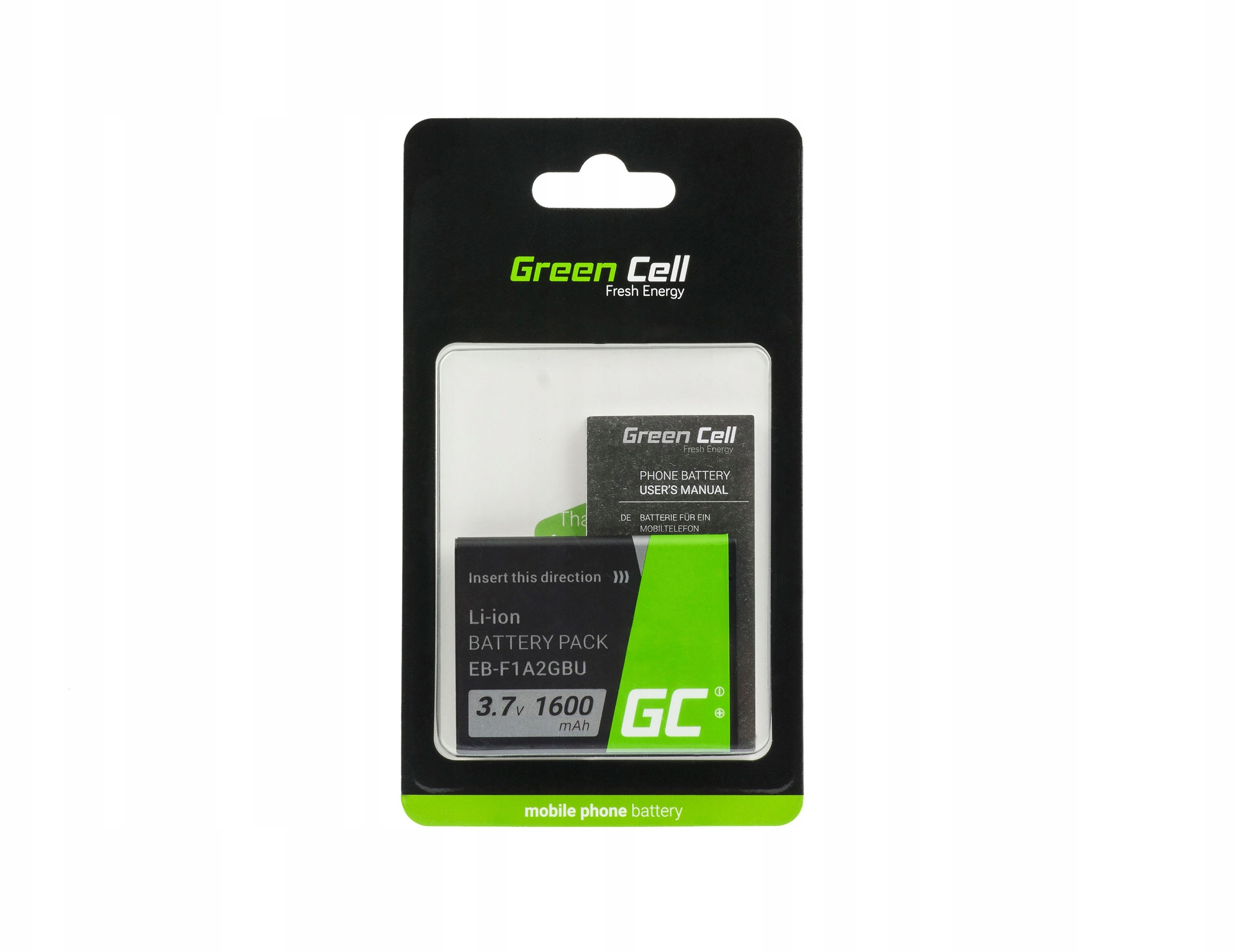 Green Cell Bateria EB-F1A2GBU do Samsung Galaxy S II 1650mAh BP16