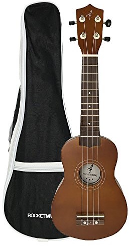 Rocket Music Rocket us10r-BK-sopranowy Ukulele, naturalny US10R