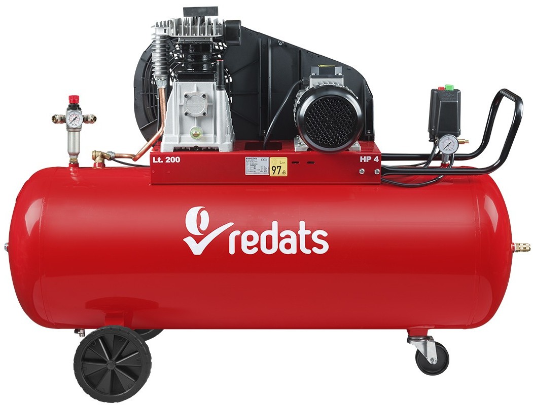 Kompresor tłokowy sprężarka 200L 3KW - 400V REDATS