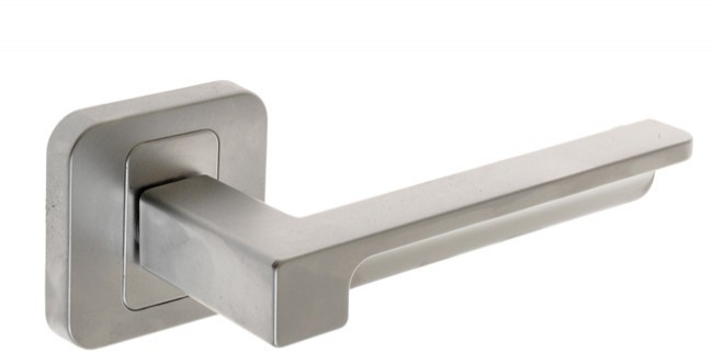 Nomet Klamka z/t kwadratową ALEX nikiel matowy T-1411-120 G5