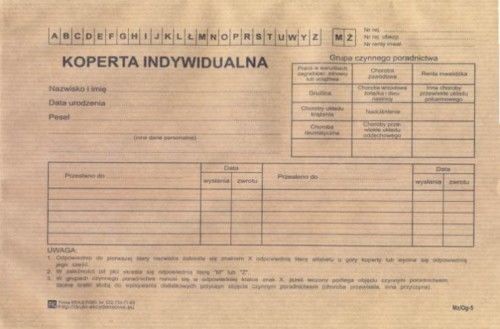 Firma krajewski Koperta indywidualna / opakowanie 100 szt [Mz/Og-5] Mz/Og-5