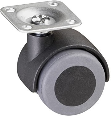 Metafranc Podwójna rolka z Meister    38 X 38 MM blat TPR-koła miękka powierzchnia toczna  łożyska ślizgowe | kółko meblowe rolka transportowa | | kontener Rolle | parkiet