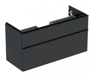 GEBERIT GEBERIT 502.306.JK.1 Szafka pod umywalkę iCon z dwoma szufladami 118,4 cm x 61,5 cm x 47,6 cm lava lakierowany matowy lava matowy