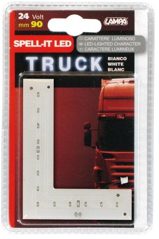 Unbekannt Lampa, Spell-IT LED, 90 MM, 24 V, l, biały 98734