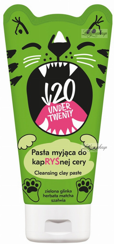UNDER TWENTY - CLEANSING CLAY PASTE - Pasta myjąca do kapRYŚnej cery - 150ml UNDN101
