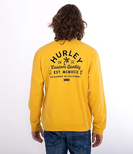 Hurley Hurley Męska M niestandardowa jakość letnia bluza Crew Pyłek S MFT0009590