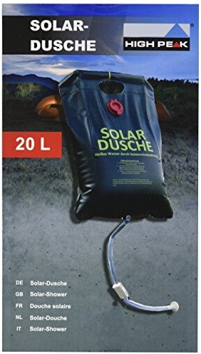 High Peak Solar prysznic, czarna, 15 x 26 x 5 cm, 41450 41450H06600001