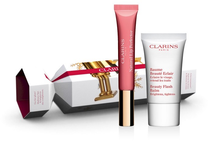 Clarins Zestaw Świąteczny z błyszczykiem do ust Natural Lip Perfector Zestaw do makijażu