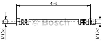 BOSCH Przewód hamulcowy elastyczny 1 987 476 294