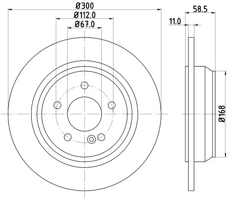 HELLA PAGID Tarcza hamulcowa PAGID 8DD355106-891