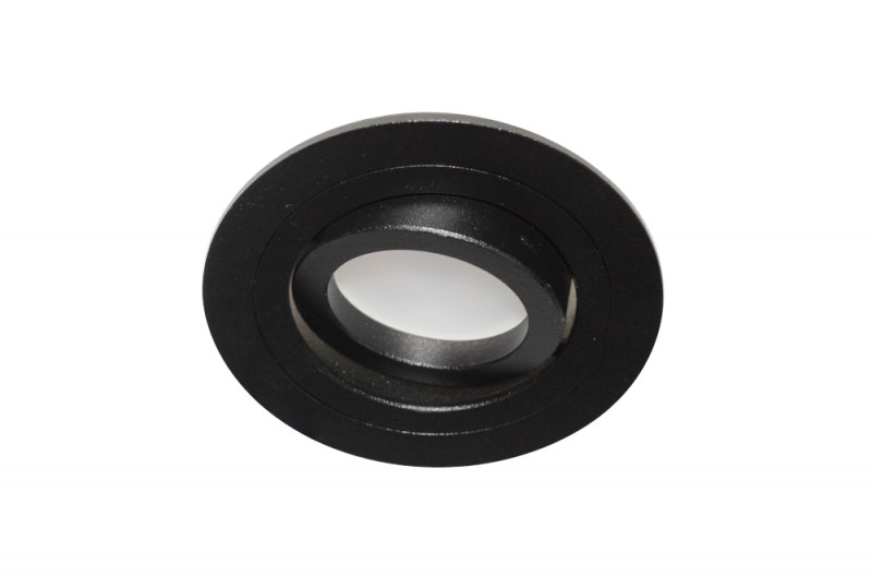 Light&More LM 812 OPRAWA HALOGENOWA LED WPUSZCZANA POJEDYNCZA ALUMINIUM CZARNY PAR16 MR16 GU10 GU5,3 LM 812/1  -  NOWA WERSJA