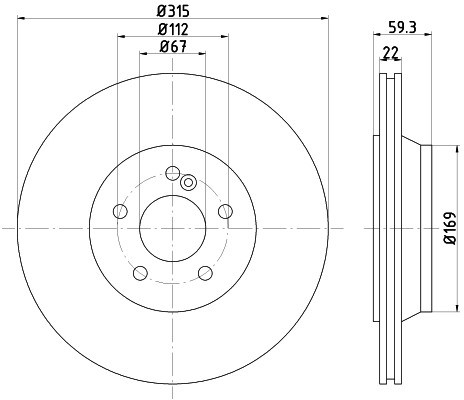 HELLA PAGID Tarcza hamulcowa PAGID 8DD355107-961
