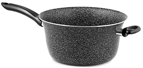 Home kocioł, z uchwytem, kamienia, czarny/srebrny, z powłoką nieprzywierającą 20 cm 8003512671456