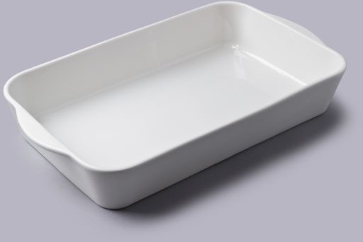 W.m. bartleet & sons Prostokątne porcelanowe naczynie do pieczenia 34 x 21cm