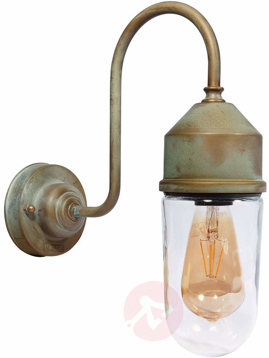 Moretti Lampa ścienna 1950N, prosty klosz przezroczysty
