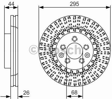 BOSCH Tarcza hamulcowa 0 986 479 D16