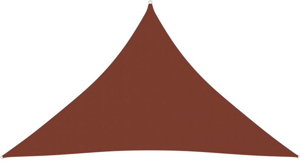 vidaXL Trójkątny żagiel ogrodowy, tkanina Oxford, 3x3x4,24 m, terakota 135392