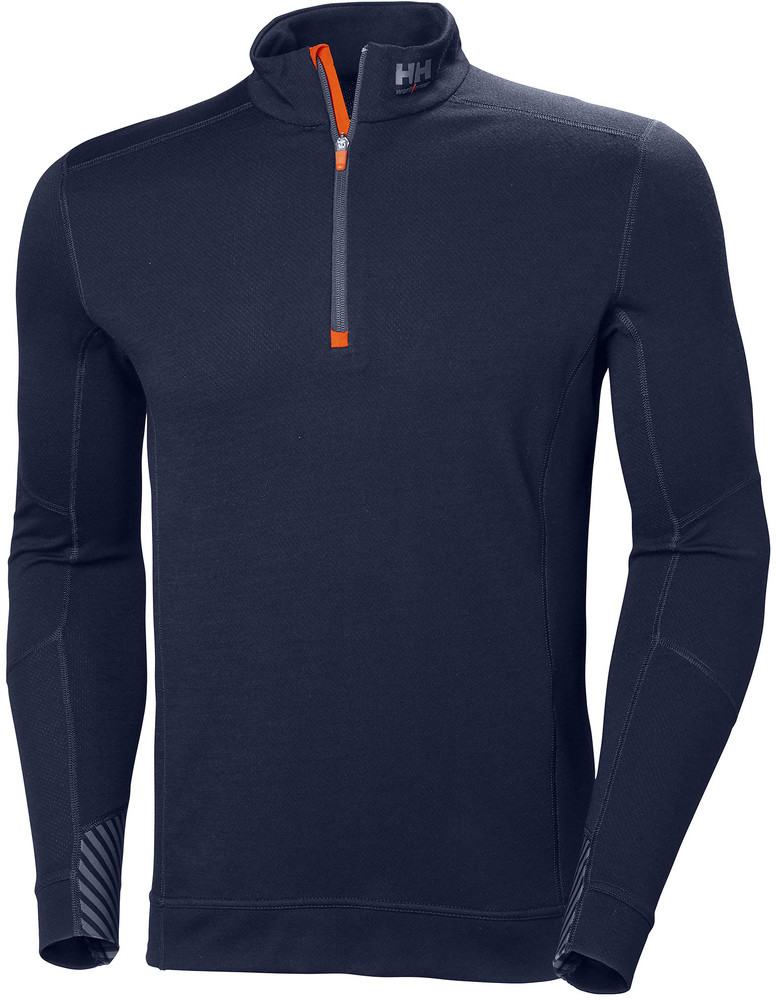 Helly Hansen Workwear Męska bluza Lifa Merino half zip - granatowa, rozmiar S HH-75107_590-S