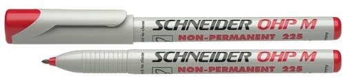 Schneider uniwersalnym marker Maxx 225 NON-Permanent M 1,0 MM, można przecierać na mokro, czerwony 1212