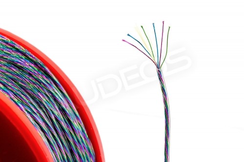 GICHIN D50 kabel sÅ‚uchawkowy miedÅº OCC SPC 6N kolor + Kevlar ranko50