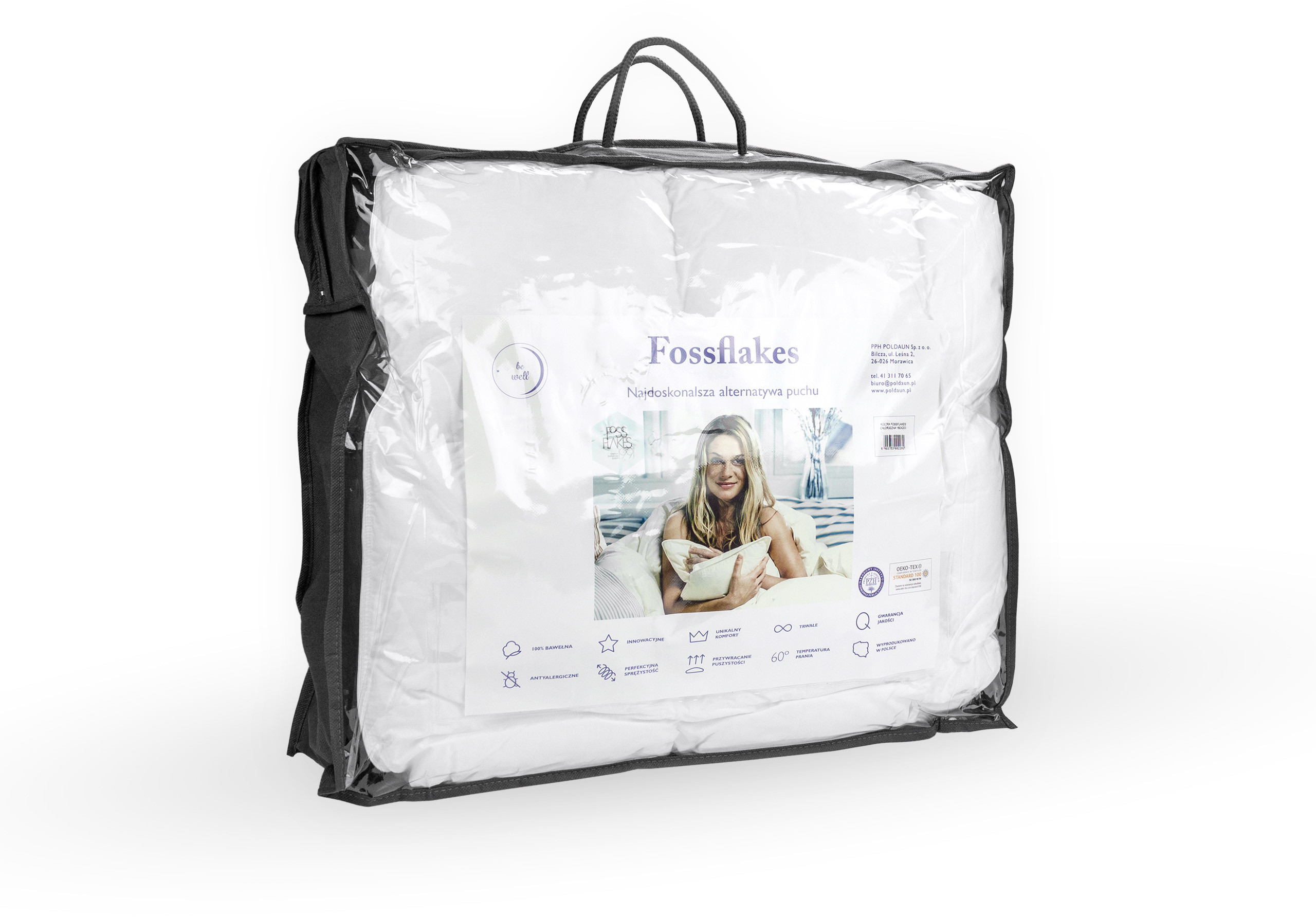 Poldaun Kołdra fossflakes imitacja puchu 160x200