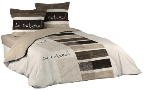 Douceur d'Intérieur douceur D l'intérieur  1640448, poszewki na pościel pikowana 2 osób, 240 x 220 cm, dzięki czemu Natural, zadrukowane 42 nici Allover, bez 1640448