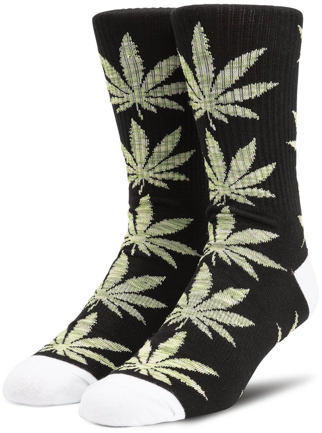 HUF skarpetki PLANTLIFE MELANGE LEAVES SOCKS Black