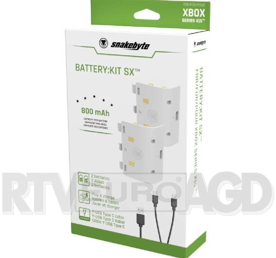 Zdjęcia - Akcesorium do konsoli Snakebyte Bateria  Battery:Kit SX pro Xbox Series  Biała (SB916342)