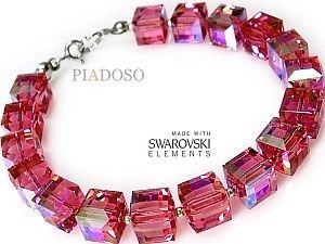 Swarovski Arande NOWE Bransoletka ROSE CUBE CERTYFIKAT 1323517676