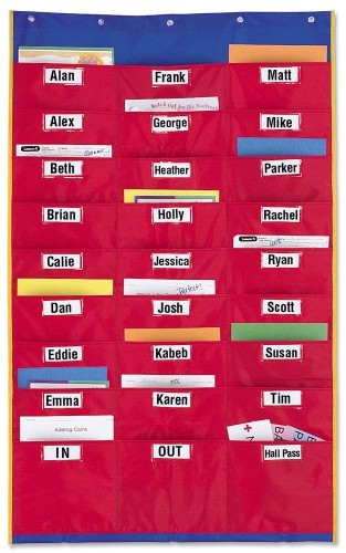 Learning Resources Organisation Station POCKET Chart LRNLER2255