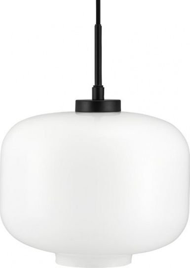NoName Lampa sufitowa lampa wisząca Arp 25 x 32 cm E27 opal 25W biały/czarny twm_1001009