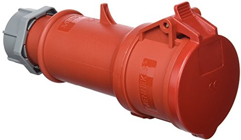 MENNEKES 4 Mennekes 101300064 prolongadores EWG Pro TOP, gniazd, 400 V, 50  60 HZ, 32 A, 4-biegunowe, ochrona IP 44 stopni, 10, czerwony 101300064